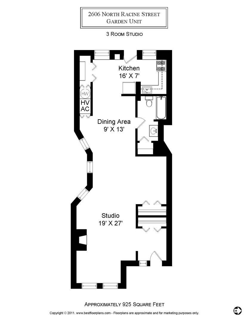 Apartment for rent at 2606 N Racine Ave #G, Chicago, IL 60614