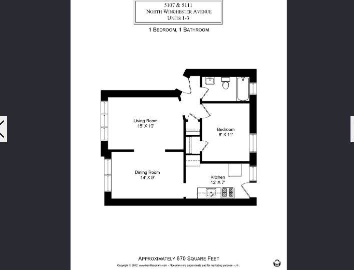 Apartment for rent at 5107 N Winchester Ave #3, Chicago, IL 60640