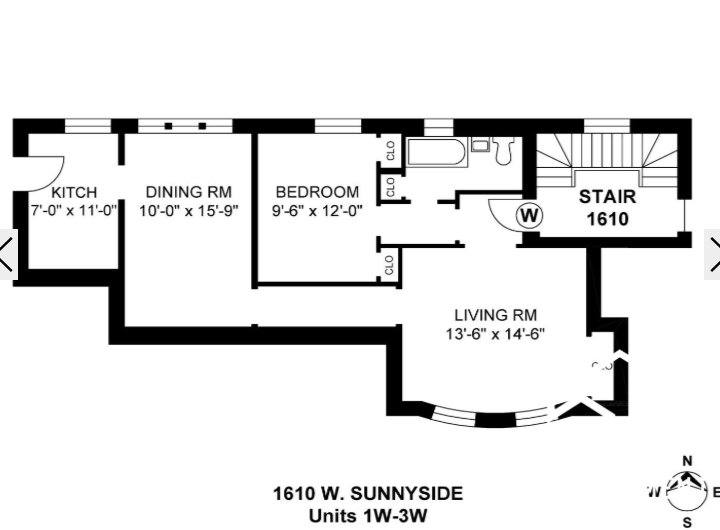 Apartment for rent at 1610 W Sunnyside Ave #3, Chicago, IL 60640