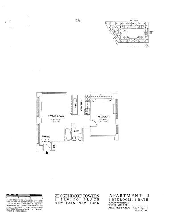 Apartment for rent at 1 Irving Place #V8J, New York, NY 10003
