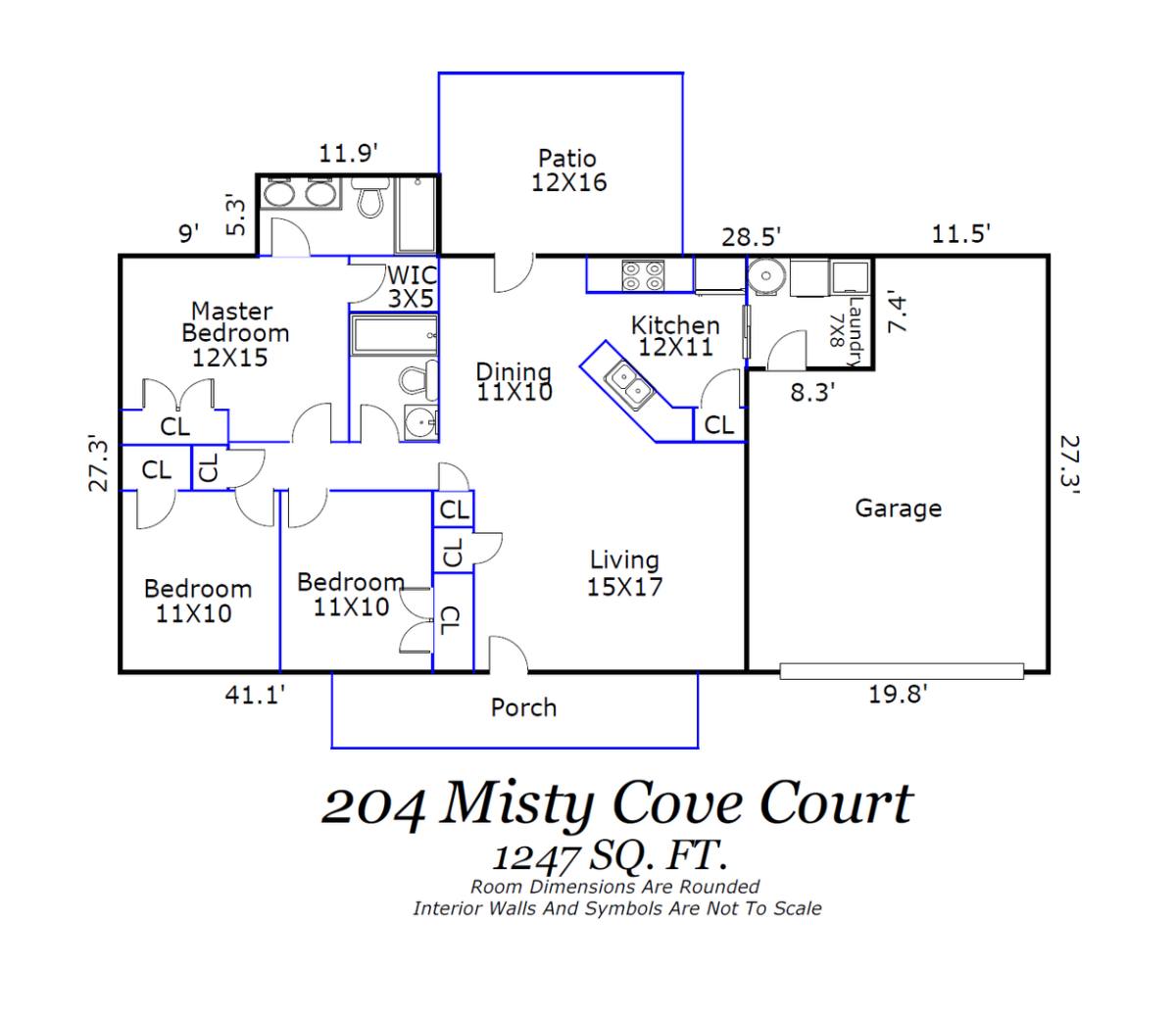 House for rent at 204 Misty Cove, Sneads Ferry, NC 28460