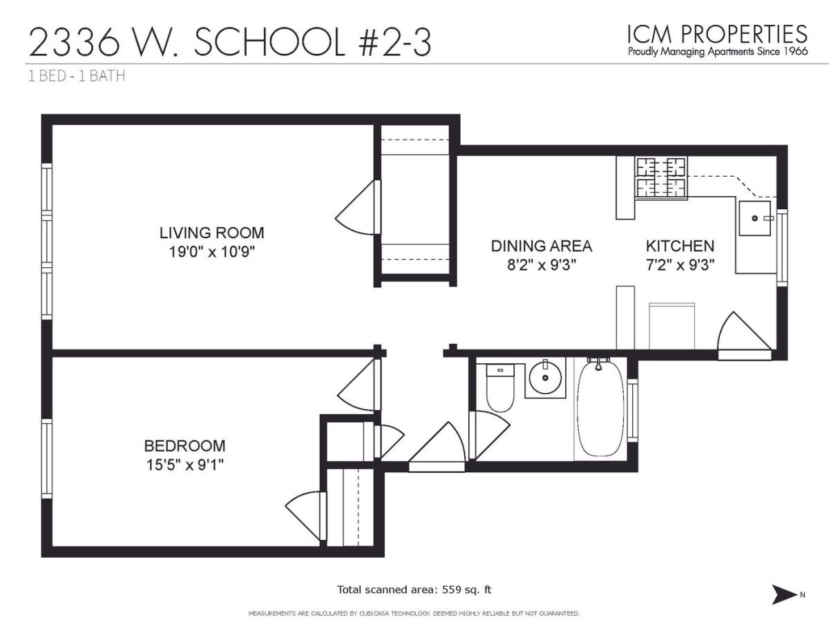 Apartment for rent at 3300 N Claremont Ave, Chicago, IL 60618