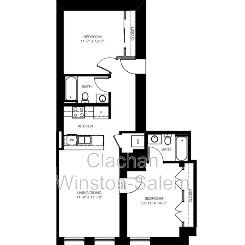 Apartment for rent at 50 W Fourth St, Winston Salem, NC 27101