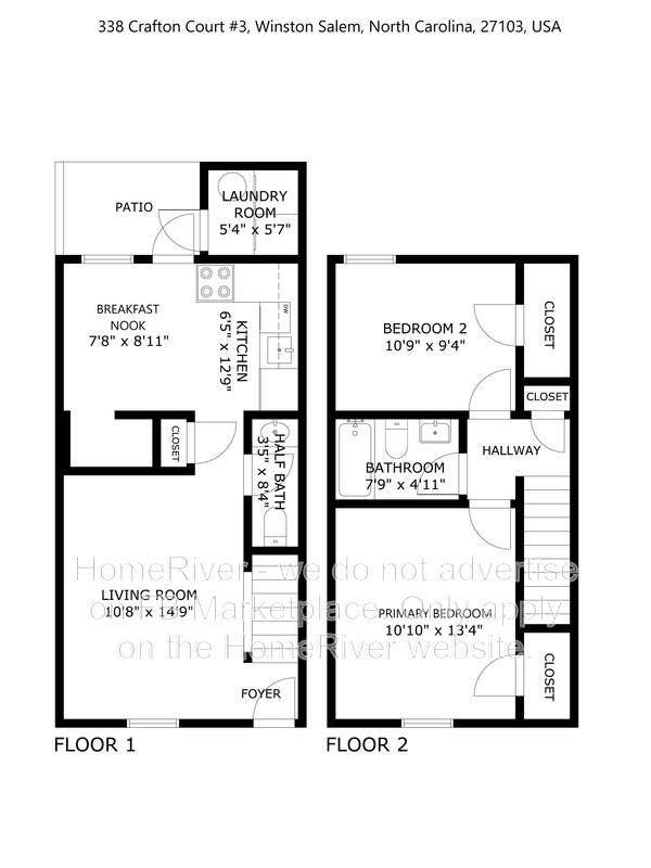 Townhouse for rent at 338 Crafton St #3, Winston Salem, NC 27103