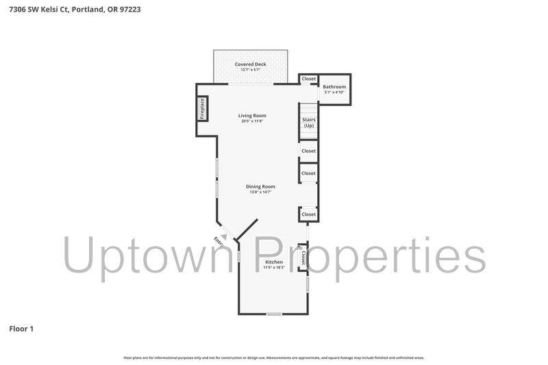 Townhouse for rent at 7306 SW Kelsi Court, Portland, OR 97223