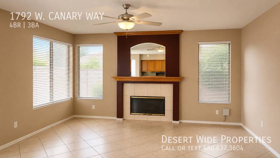 House for rent at 1792 W Canary Way, Chandler, AZ 85286