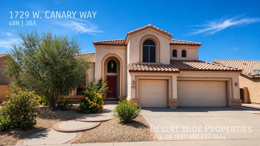 House for rent at 1792 W Canary Way, Chandler, AZ 85286