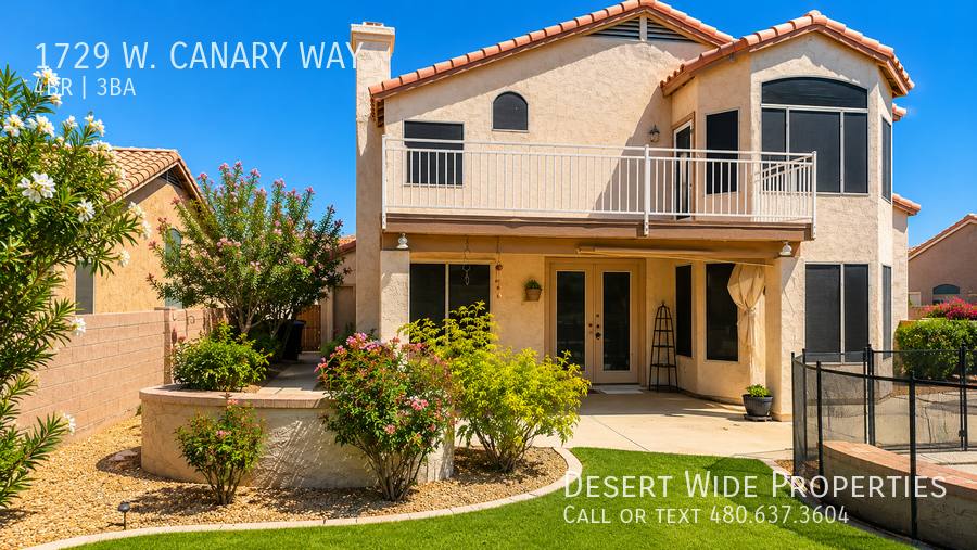 House for rent at 1792 W Canary Way, Chandler, AZ 85286