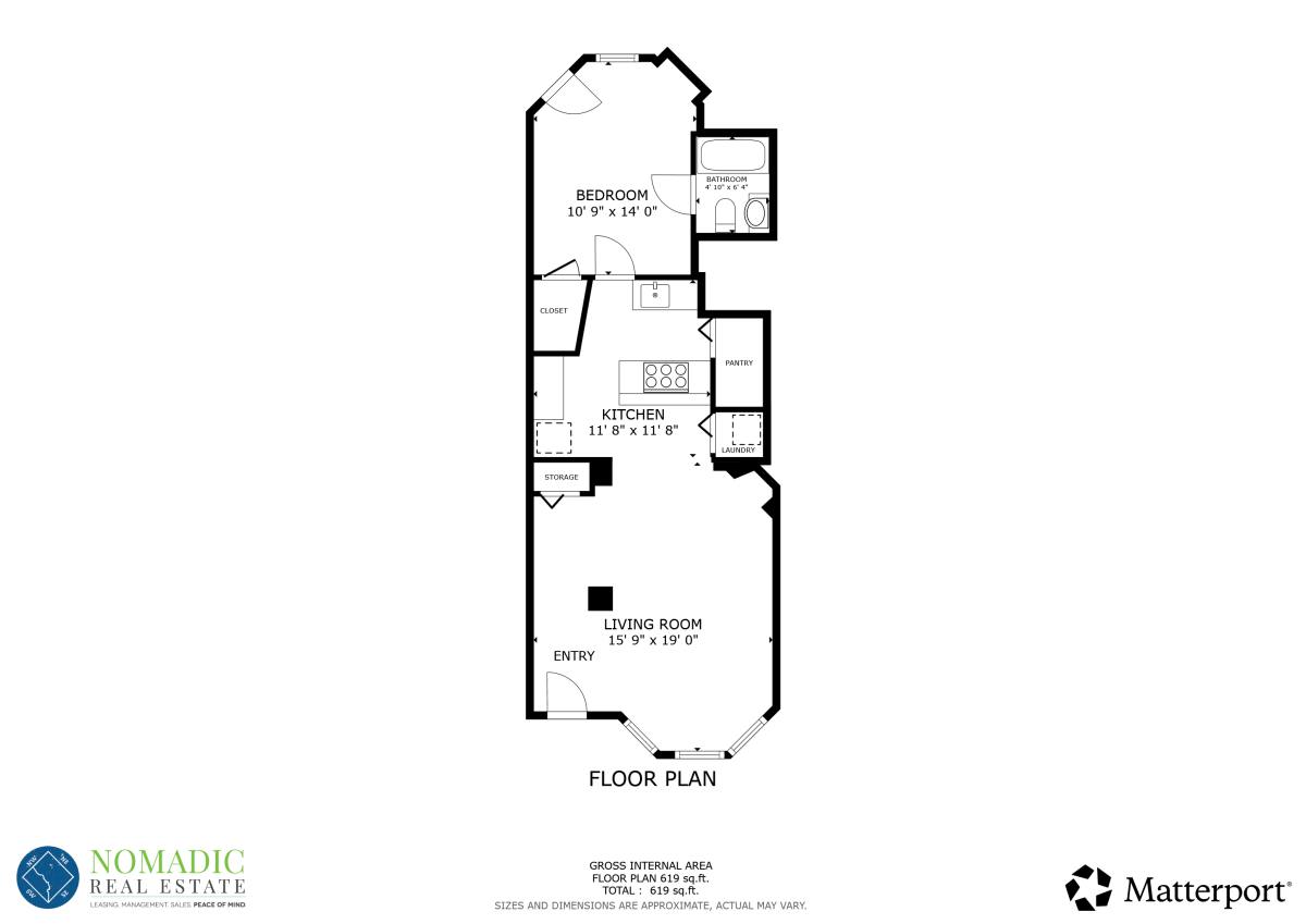 Apartment for rent at 3424 13th St NW #B, Washington, DC 20010