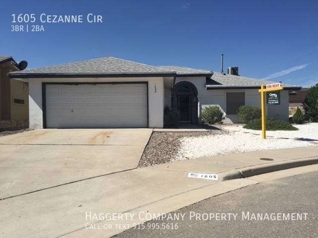 House for rent at 1605 Cezanne Circle, El Paso, TX 79936