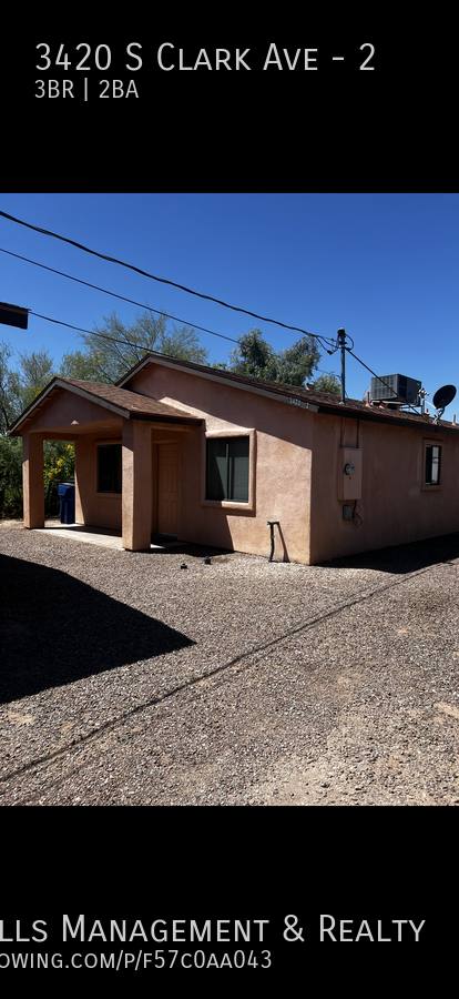 House for rent at 3420 S Clark Ave #2, Tucson, AZ 85713