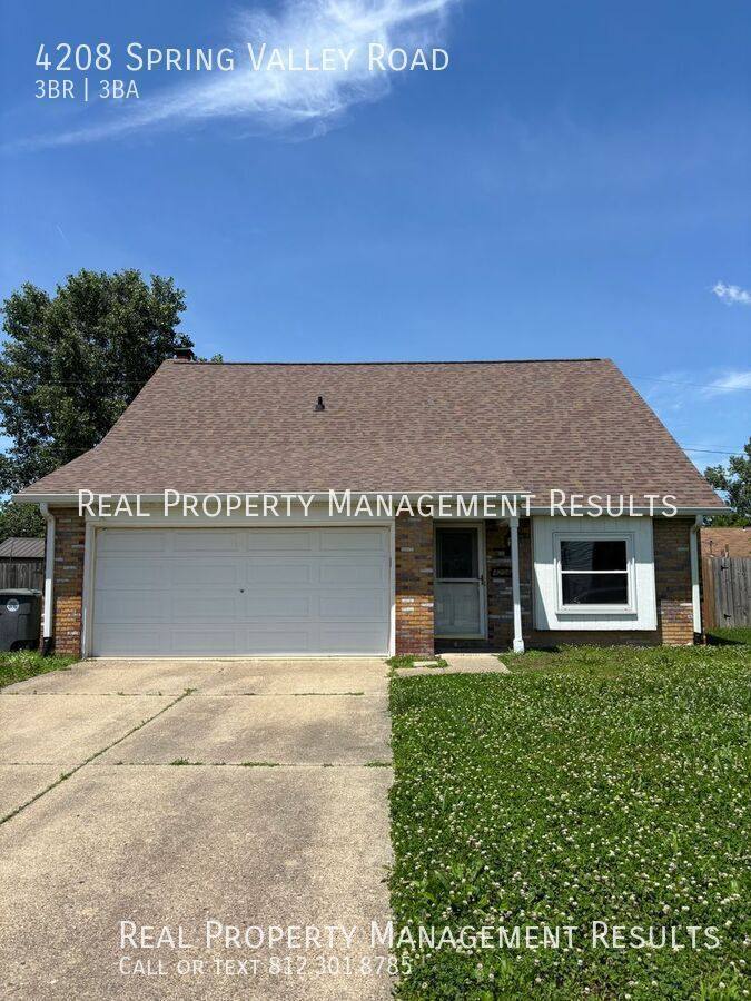 House for rent at 4208 Spring Valley Rd, Evansville, IN 47715