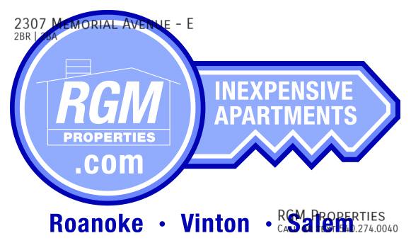Apartment for rent at 2307 Memorial Ave E, Roanoke, VA 24015