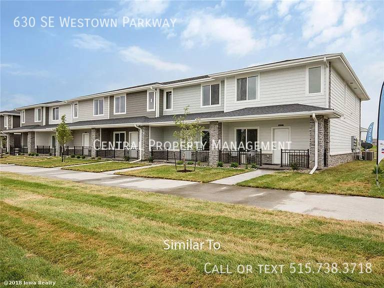 Townhouse for rent at 630 SE Westown Parkway, Waukee, IA 50263