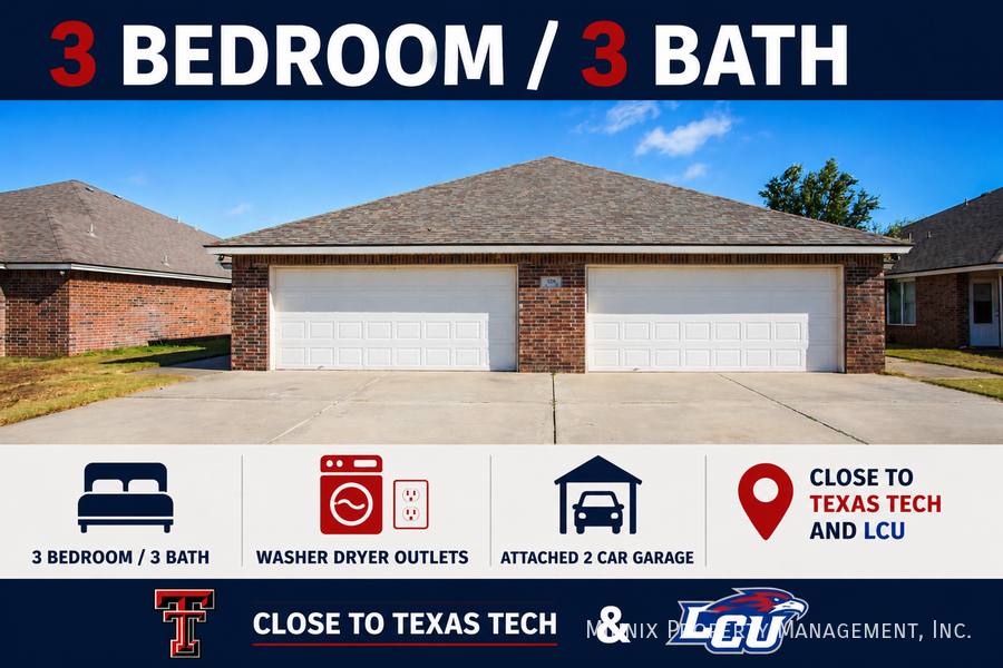 Townhouse for rent at 528 N Clinton Ave #B, Lubbock, TX 79416