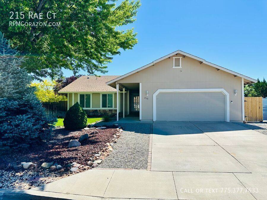 House for rent at 215 Rae Court, Sparks, NV 89436
