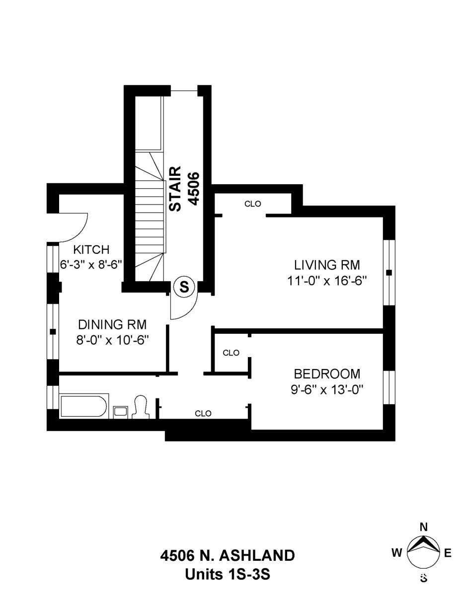 Apartment for rent at 4500 N Ashland #1S, Chicago, IL 60640