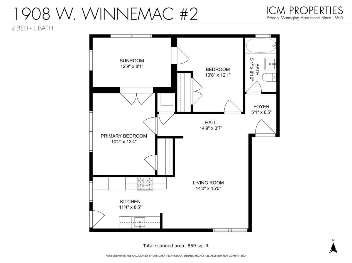 Apartment for rent at 5032 N Wolcott Ave #2, Chicago, IL 60640