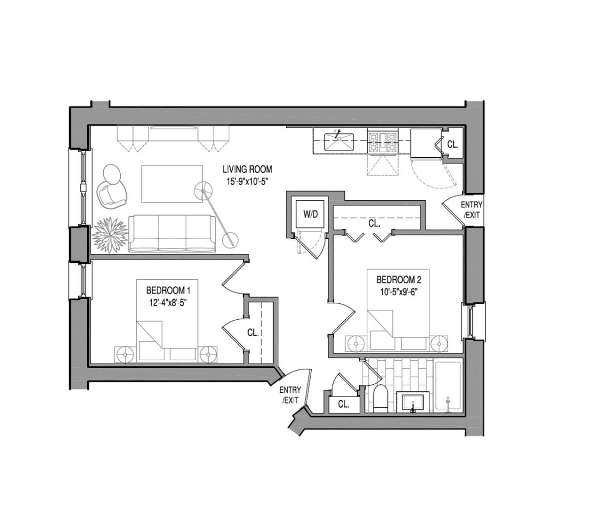 Apartment for rent at 855-3A W Barry Ave, Chicago, IL 60657
