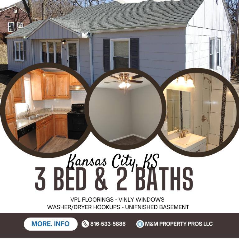 House for rent at 1625 Holt Lane, Kansas City, KS 66102
