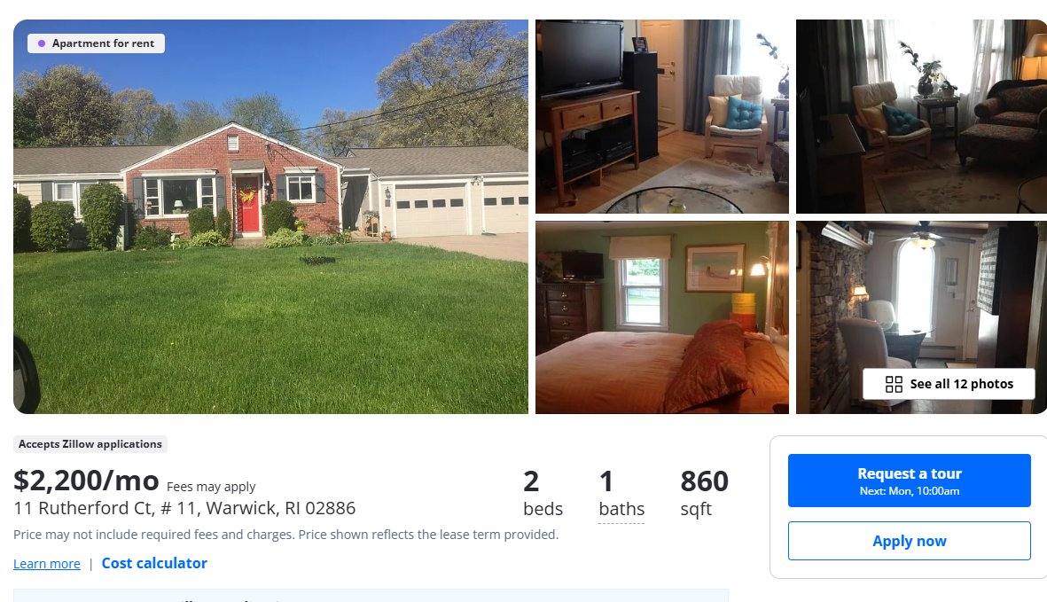 Condo for rent at 11 Rutherford Court, Warwick, RI 02886