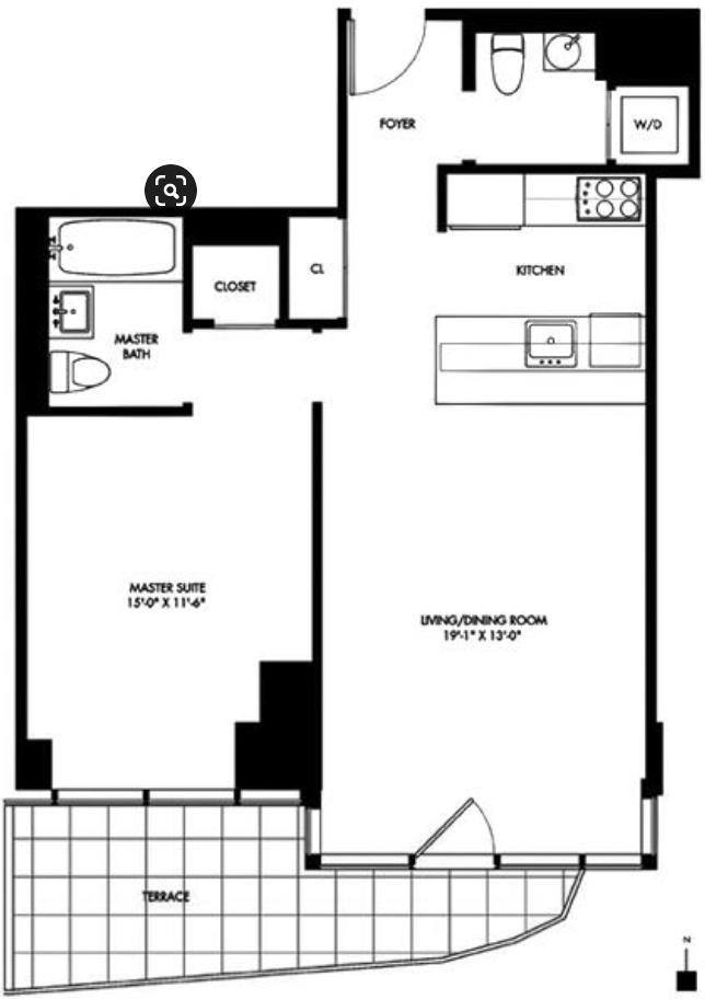Apartment for rent at 555 W 59th St #17E, New York, NY 10019