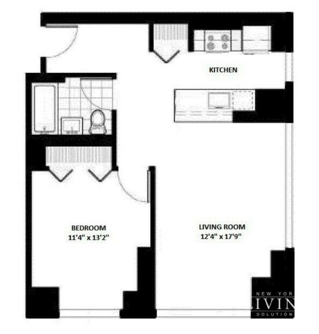 Apartment for rent at 350 W 42nd St #17K, New York, NY 10036