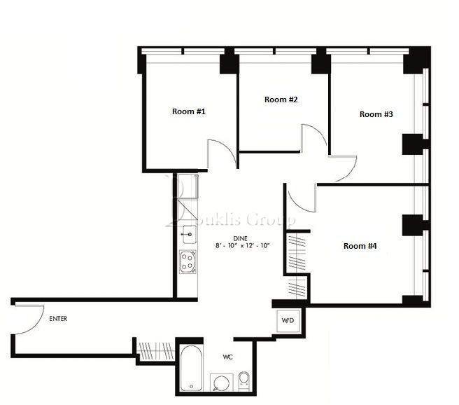 Apartment for rent at 95 Wall St #1113, New York, NY 10005