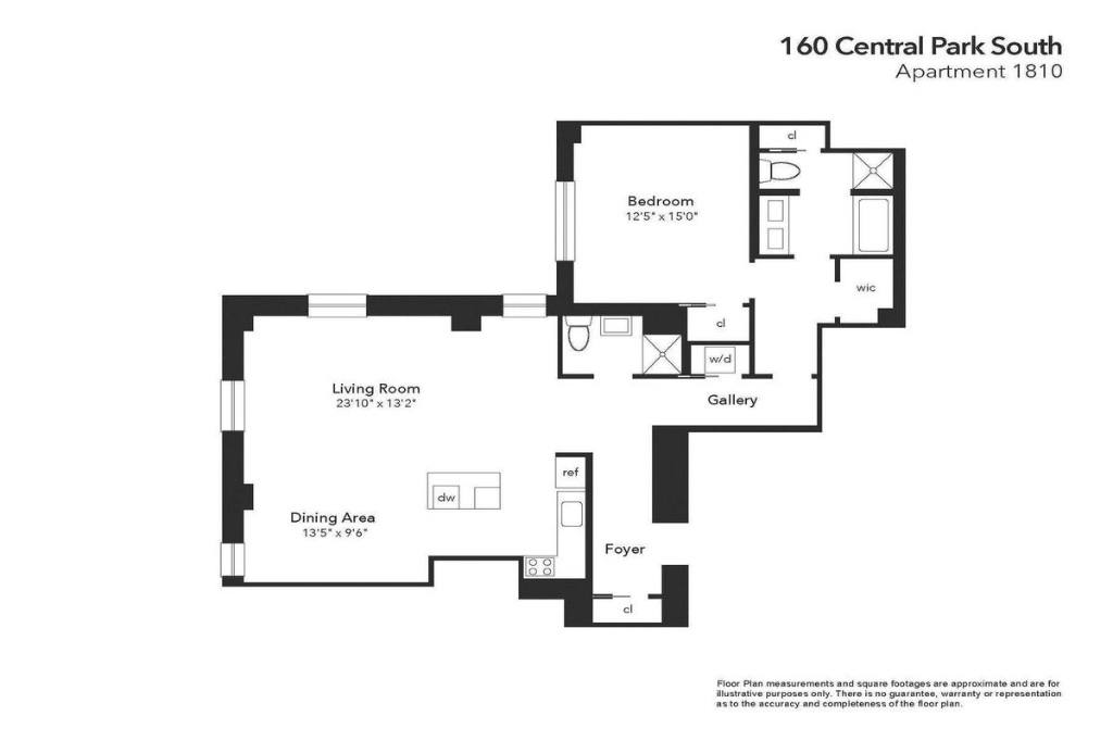Apartment for rent at 160 Central Park S #1810, New York, NY 10019