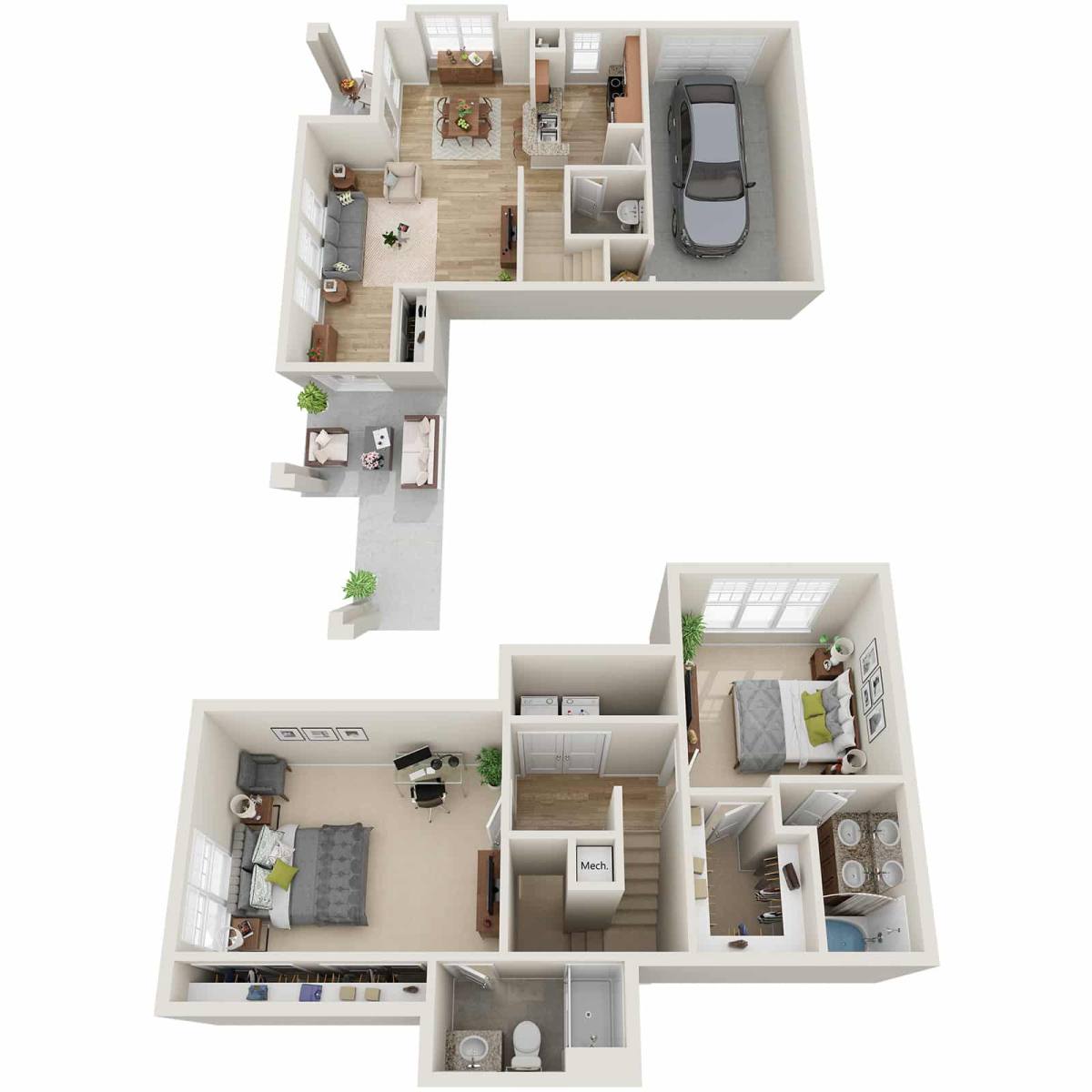 Townhouse for rent at Greenway at Mallard Creek, 8230 Greenway Village Dr, Charlotte, NC 28269