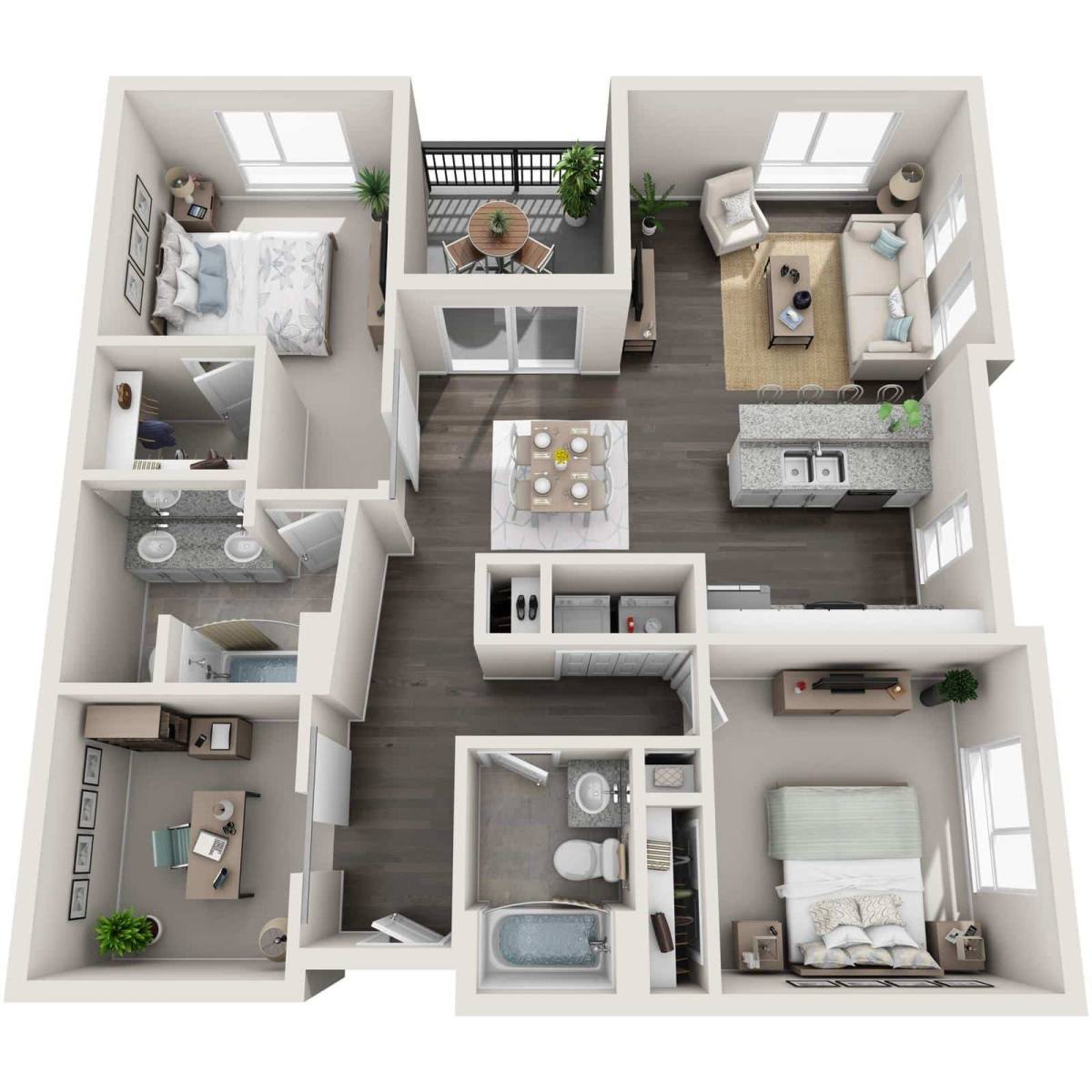 Townhouse for rent at Gardens at Cherry Creek, 225 S Harrison St, Denver, CO 80209