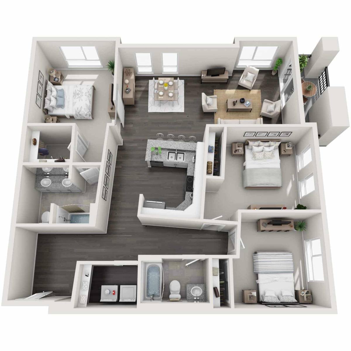 Townhouse for rent at Gardens at Cherry Creek, 225 S Harrison St, Denver, CO 80209