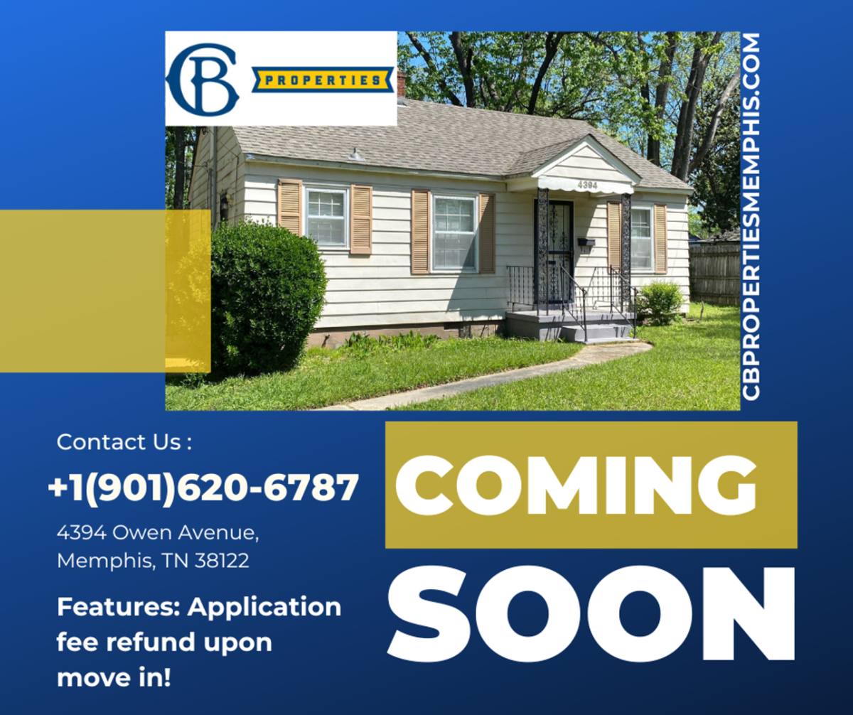 House for rent at 4394 Owen Ave, Memphis, TN 38122