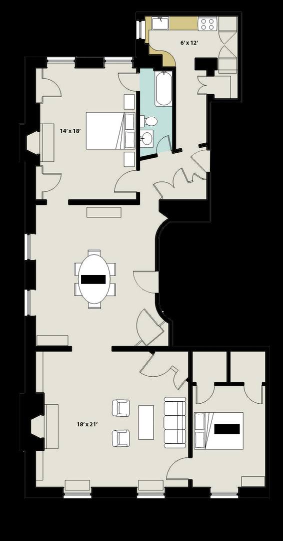 Apartment for rent at 103 W Monument St, Baltimore, MD 21201