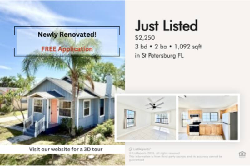 House for rent at 2425 Auburn St S, Saint Petersburg, FL 33712