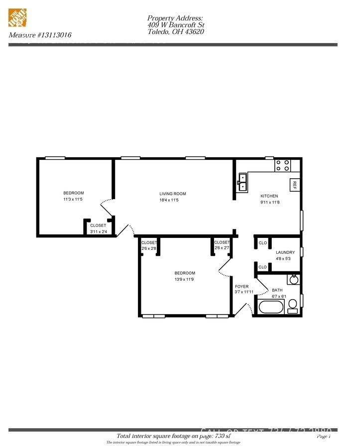 Apartment for rent at 409 W Bancroft St, Toledo, OH 43620