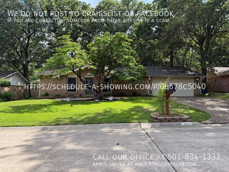 House for rent at 3604 Royal Oak Dr, North Little Rock, AR 72116