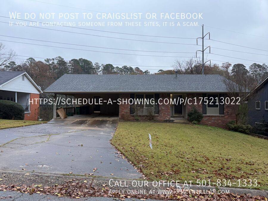 House for rent at 323 Auburn Dr, Little Rock, AR 72205