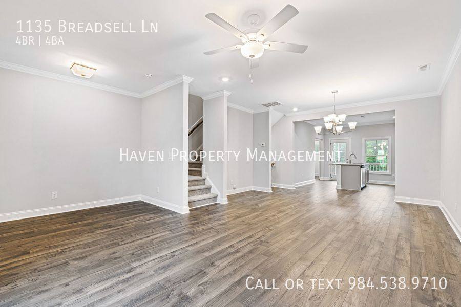 Townhouse for rent at 1135 Breadsell Lane, Wake Forest, NC 27587