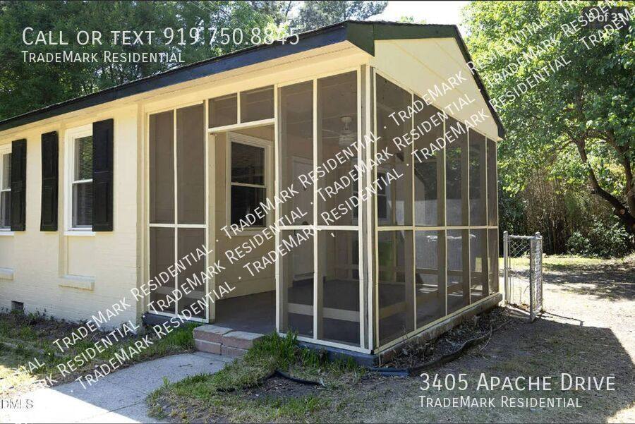House for rent at 3405 Apache Dr, Raleigh, NC 27609