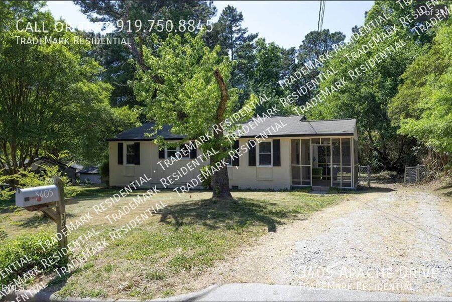 House for rent at 3405 Apache Dr, Raleigh, NC 27609