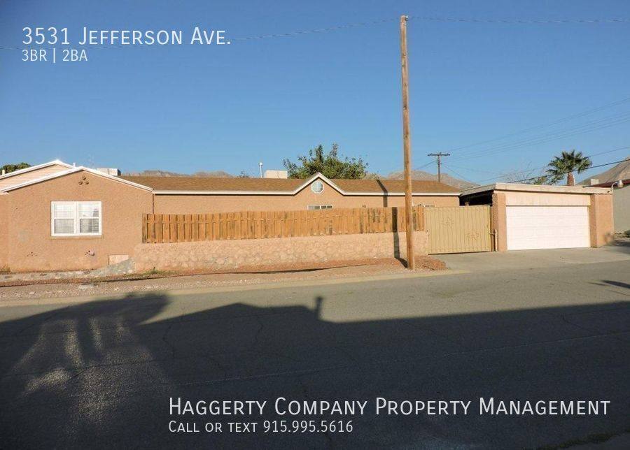 House for rent at 3531 Jefferson Ave, El Paso, TX 79930