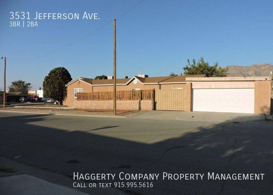 House for rent at 3531 Jefferson Ave, El Paso, TX 79930