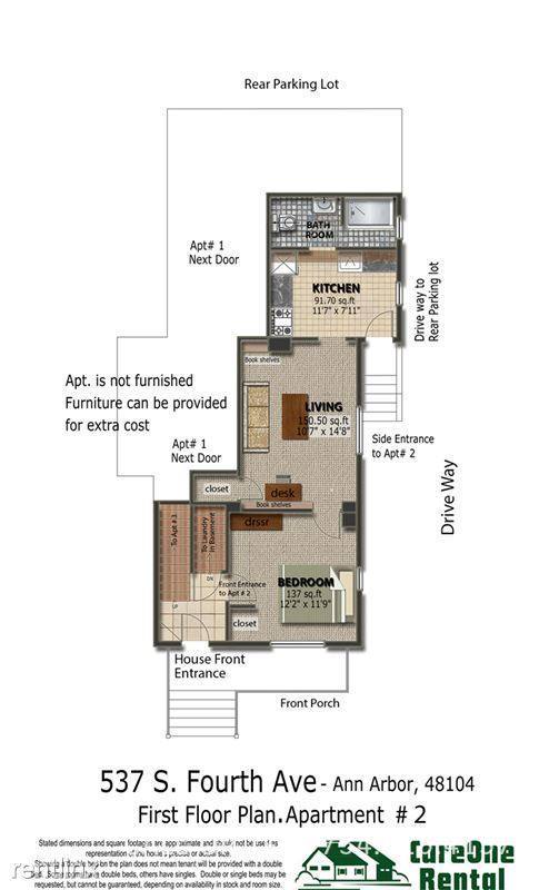 Apartment for rent at 537 S 4th Ave #2, Ann Arbor, MI 48104