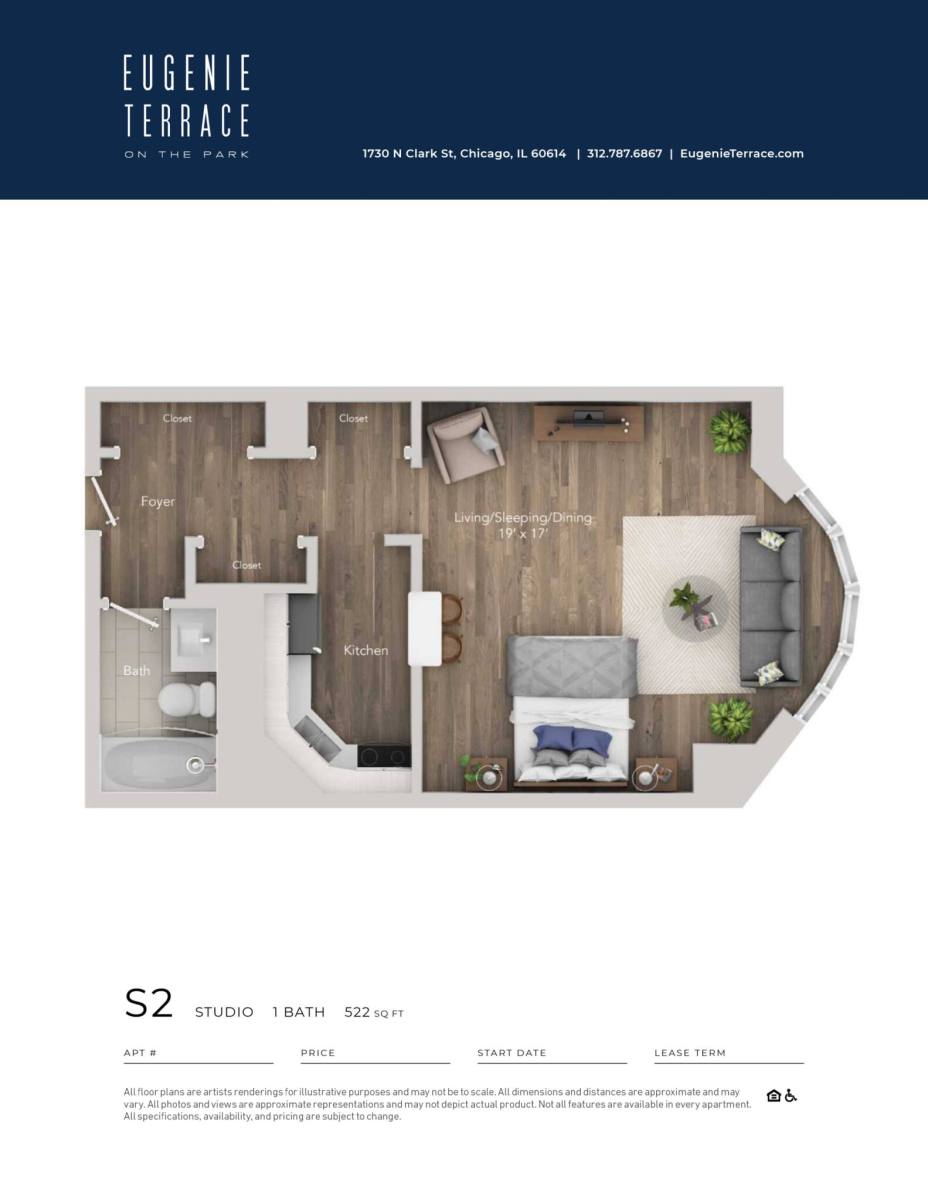 Apartment for rent at 1730 N Clark St, Chicago, IL 60614