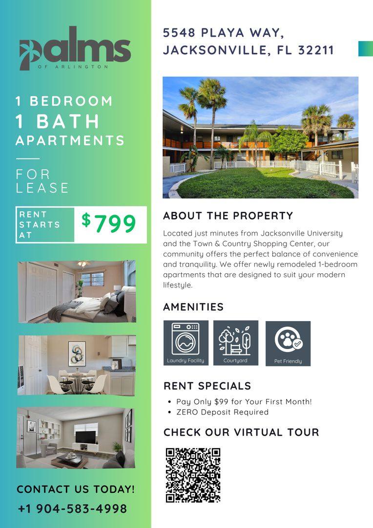 Apartment for rent at 5548 Playa Way, Jacksonville, FL 32211