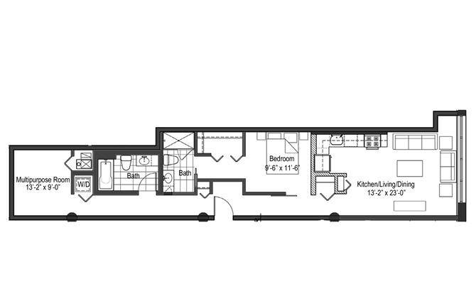 Apartment for rent at 1313 W Randolph St, Chicago, IL 60607