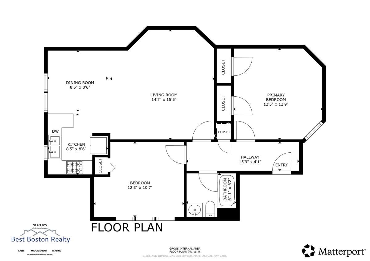 Apartment for rent at 389 Highland Ave #1, Somerville, MA 02144
