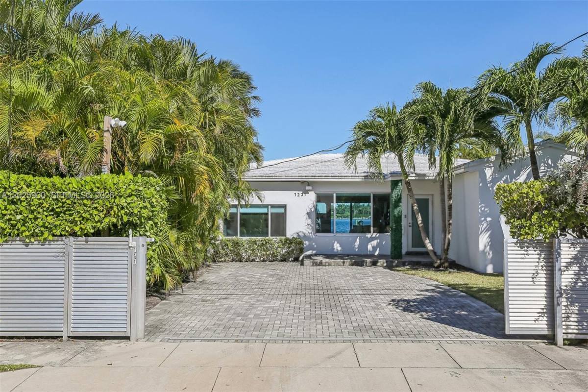 House for rent at 1231 Stillwater Dr, Miami Beach, FL 33141