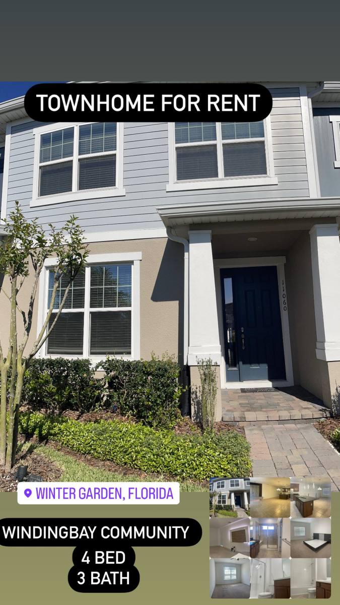 Townhouse for rent at 11060 Hanlon Terrace Alley, Winter Garden, FL 34787